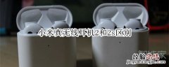 小米真无线耳机2和2s区别