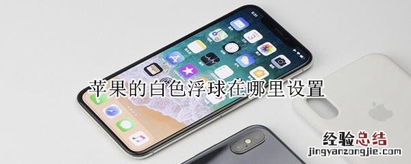 苹果的白色浮球在哪里设置