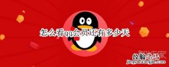 怎么看qq会员还有多少天