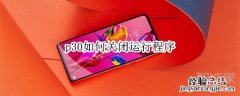 p30如何关闭运行程序
